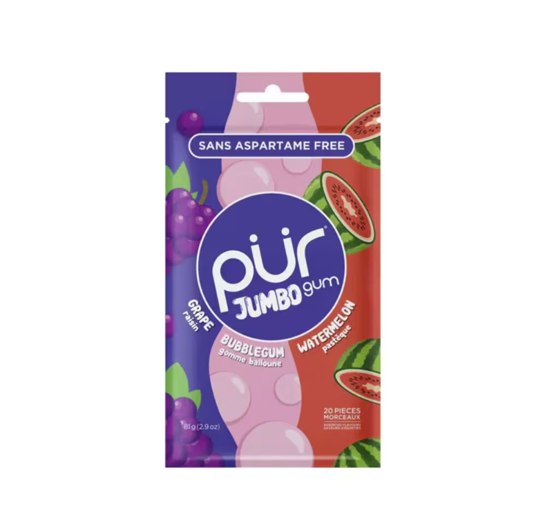 The Pur Jumbo vindruva bubbelgum vattenmelon tugummi 20st
