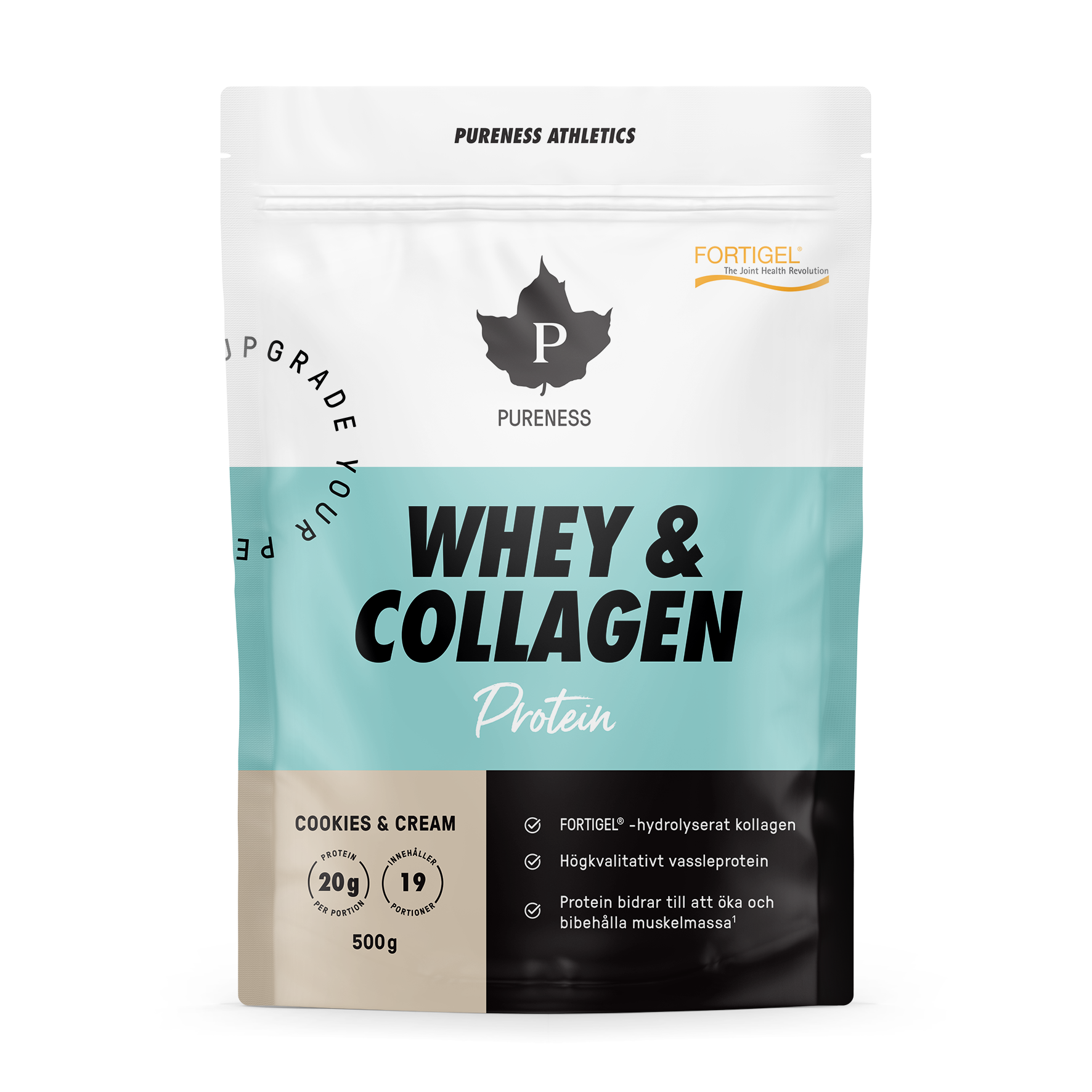 Pureness Athletics Whey & Collagen Cookies & Cream - 500 g