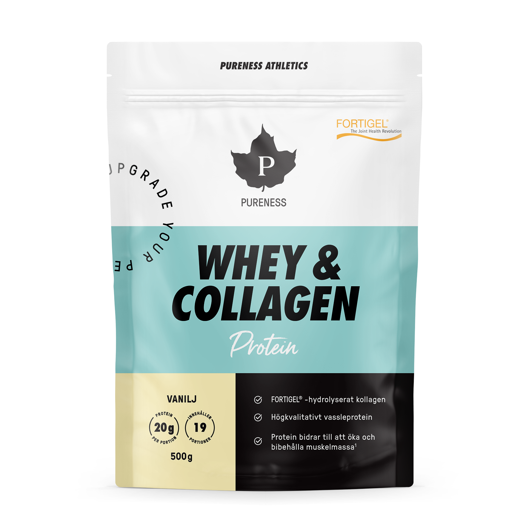 Pureness Athletics Whey & Collagen Vanilj - 500 g