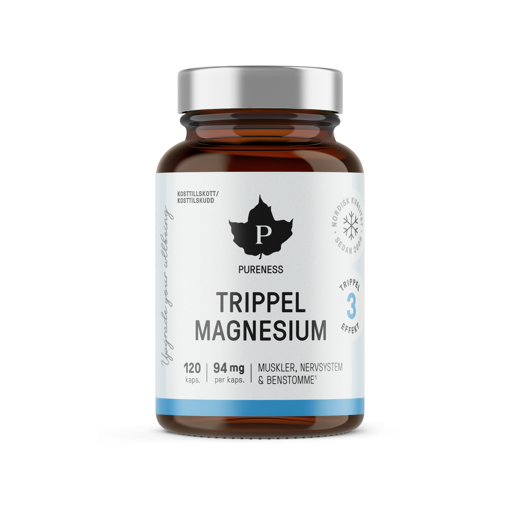 Pureness Trippel Magnesium 120 kapslar