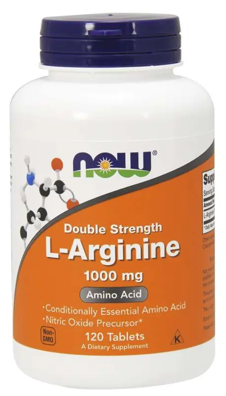 NOW L-Arginine 1000 mg 120 tabletter