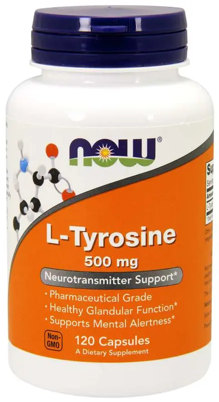 NOW L-Tyrosin 500 mg 120 kapslar