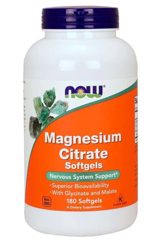 NOW Magnesium Citrate 134 mg 180 softgels
