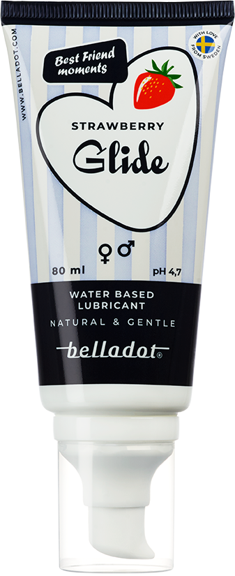 Belladot Strawberry Glide vattenbaserat glidmedel 80 ml