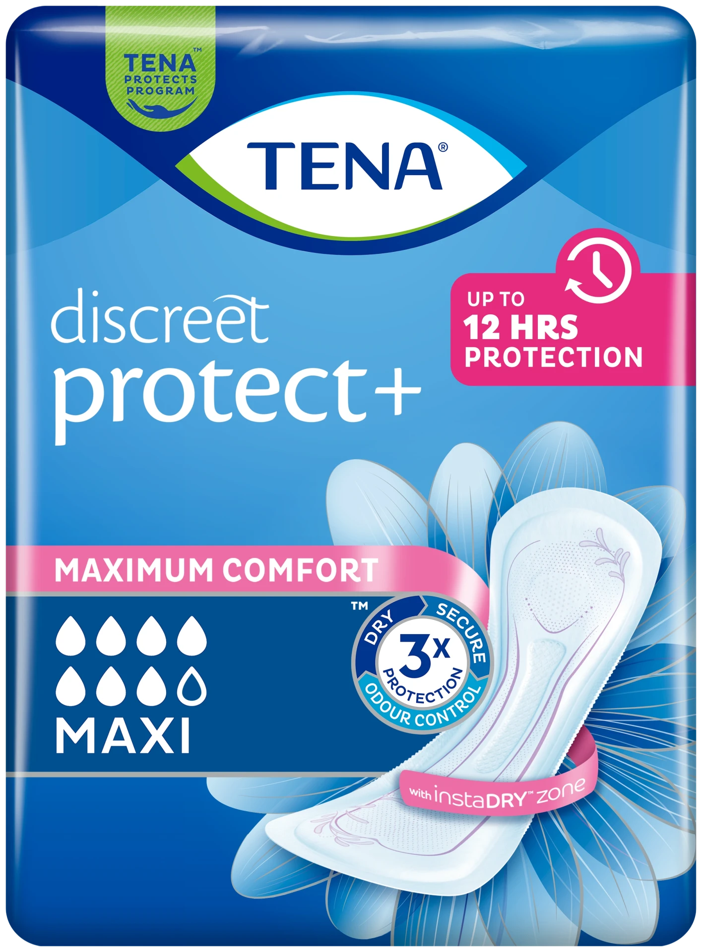 Tena Discreet Maxi InstaDry 12 st