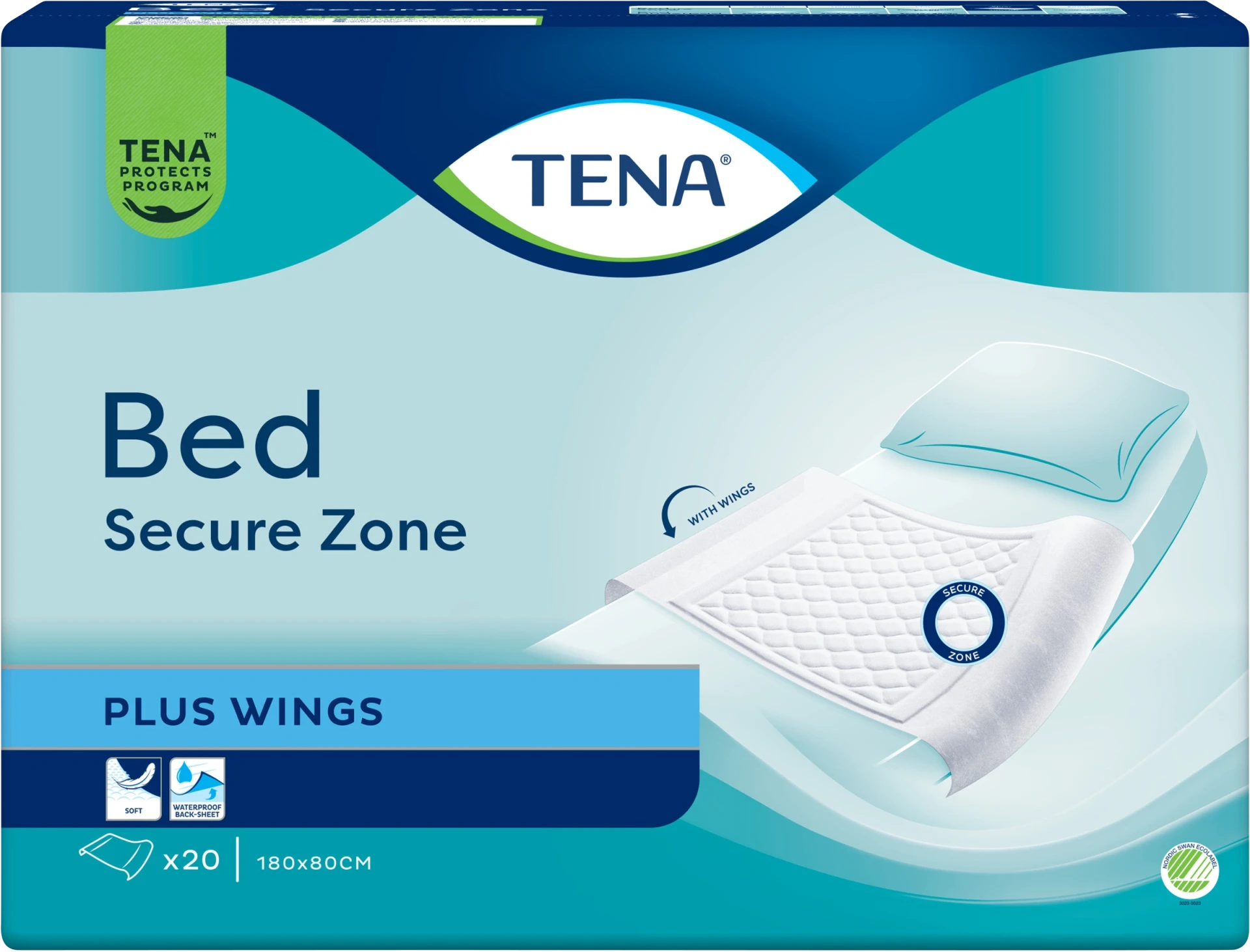 Tena Bed Plus Wings 180 x 80 cm