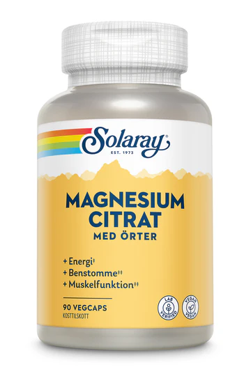 Solaray Magnesium Citrat 90 kapslar