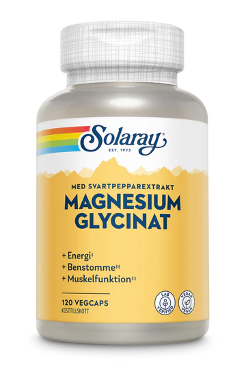 Solaray Magnesium Glycinat 120 kapslar