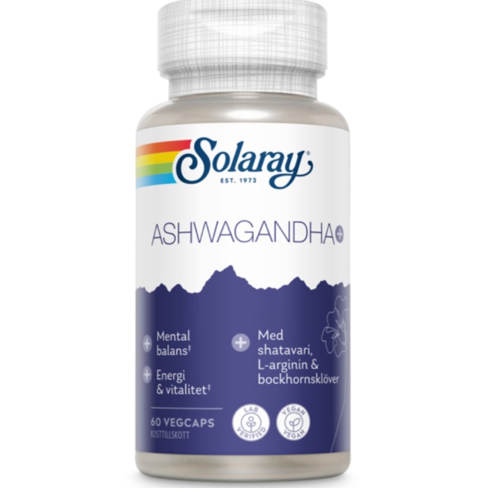 Solaray Ashwagandha+ 60 st kapslar