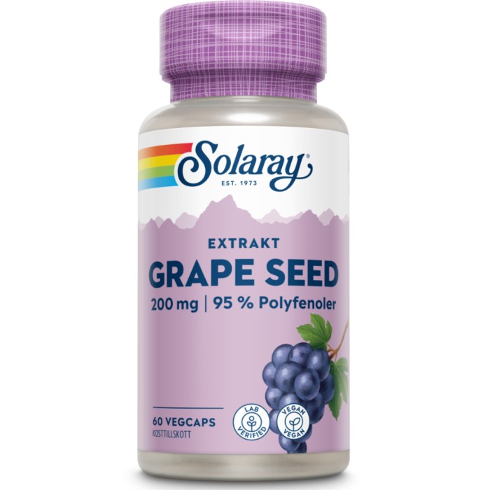 Solaray Grape Seed 60 kapslar