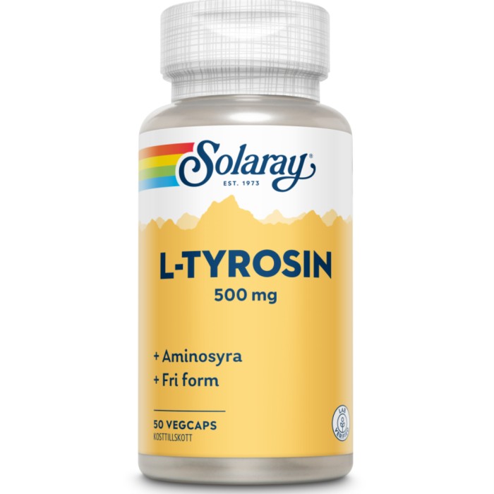 Solaray L-tyrosin 50 kapslar